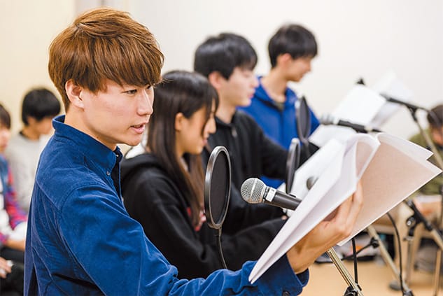 ヒューマンアカデミーのアフレコ収録の様子